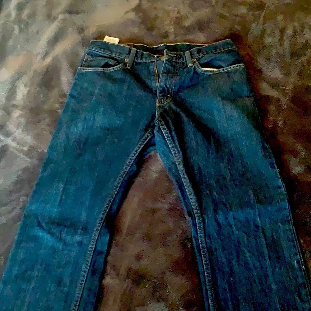Levi 514 Slim Straight Dark Denim Jeans (32x30)